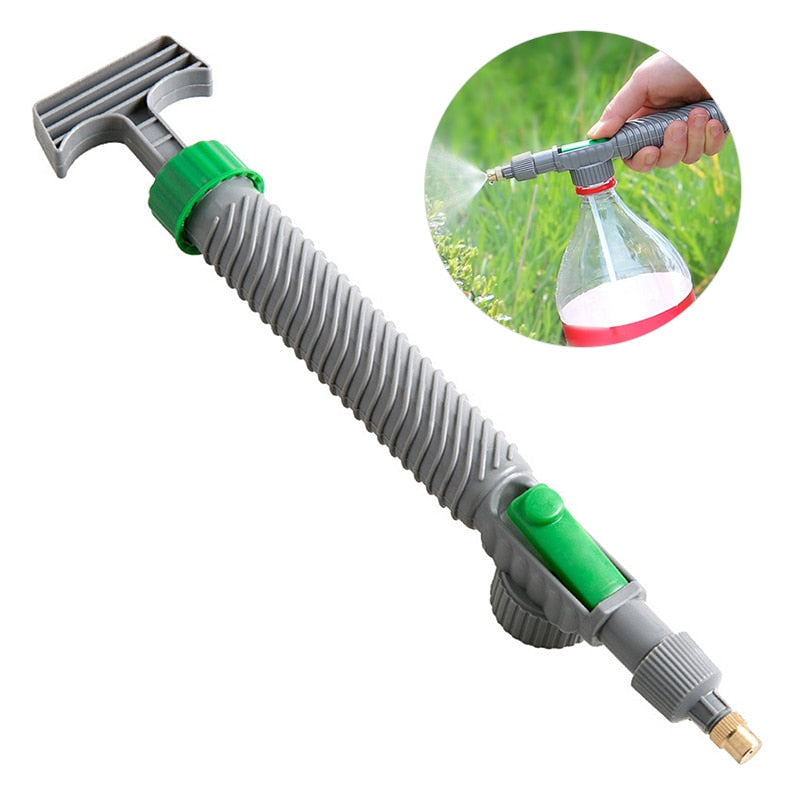 High Pressure Air Pump Manual Sprayer Adjustable Drink Bottle Spray Head Nozzle Garden Watering Tool Sprayer Agriculture Tools