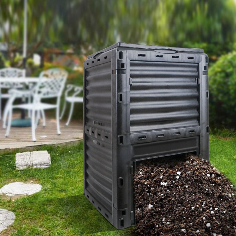 300L Compost Bin Garden Courtyard Compost box Leaves Organic Fertilizer Fermentation Tank Kitchen Garbage Environmental Protect