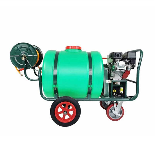 160L Long Range Trolley Agricultural Spraying Machine 4 Stroke Gasoline Power High Pressure Wheel Type Sprayer Pump